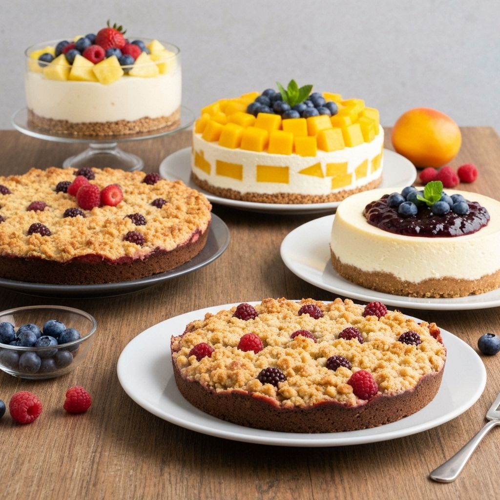 Variedade de sobremesas